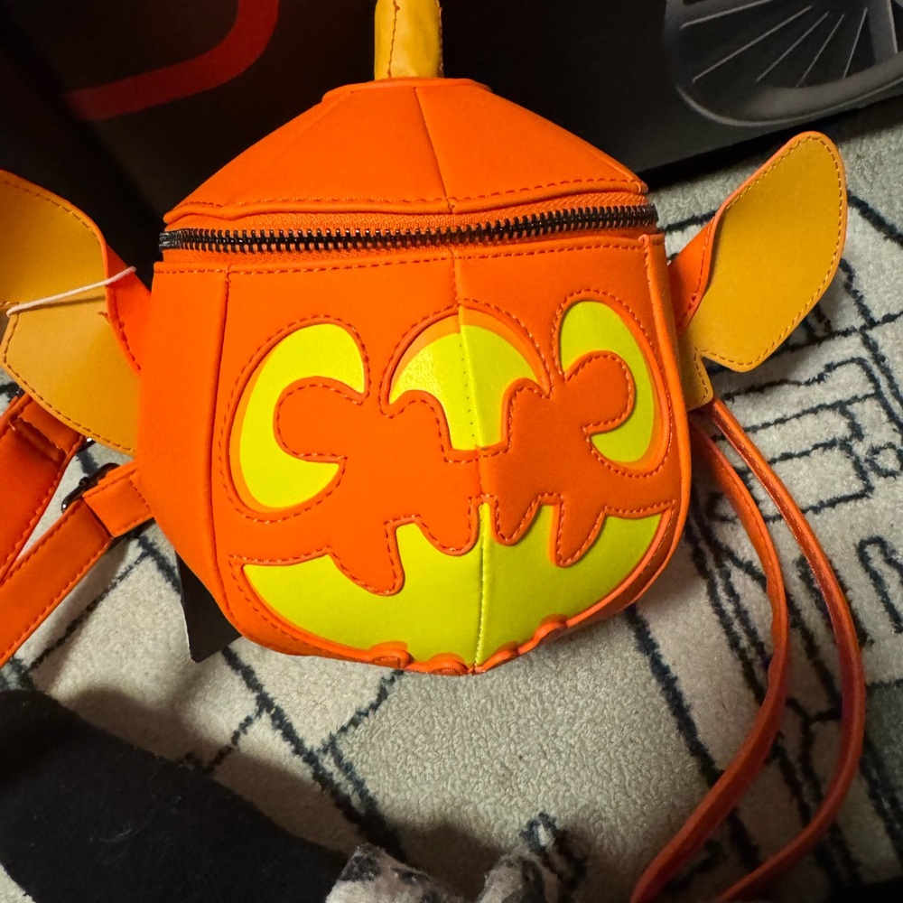 Orange Pumpkin Crossbody Bag